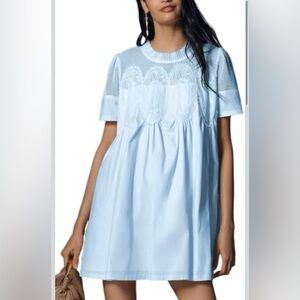 Light blue BABYDOLL DRESS